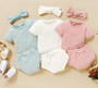 baby summer outfit with headband