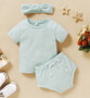 baby spring outfit with headband