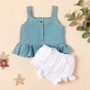 linen baby shorts