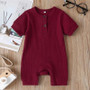 red baby romper