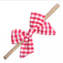 baby girl gingham bow