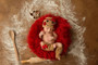 baby girl christmas crochet photography props