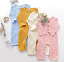 baby ribbed button romper