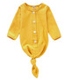 baby mustard knotted gown