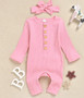 baby girls pink romper