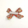 baby orange clip bow