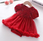 baby red christmas dress