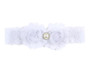 baby white baptism headband