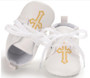 baby boy gold cross shoes