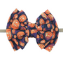 baby girls pumpkin jackolantern bow nylon headband