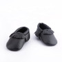 baby boy black moccasins