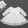 baby long sleeve christening gown