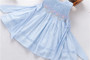 baby girls bow dress blue