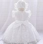 baby bow baptism dress