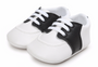 baby black and white saddle shoes