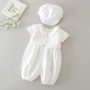 baby boy baptism romper