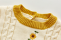 knit baby sunflower set