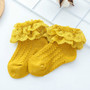 mustard lace socks girls