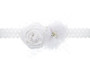 baby girls baptism headband