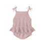 baby mauve ruffle romper