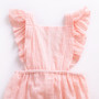 baby girl pink spring romper