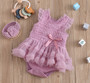 baby girls mauve romper