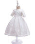 baby girls long sleeve baptism dress