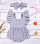 baby girls grey spring summer romper