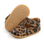 baby girls animal print hard sole mary janes