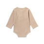 baby waffle knit romper neutrals