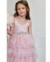 pink flower girl dresses blush