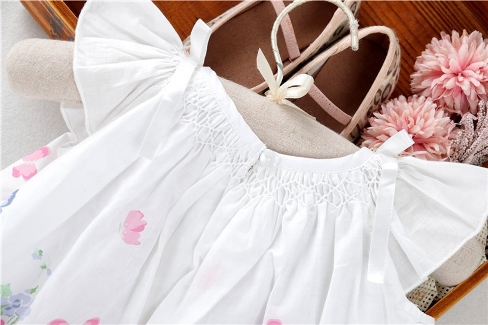 Porscha Floral Smocked Dress with Bloomers