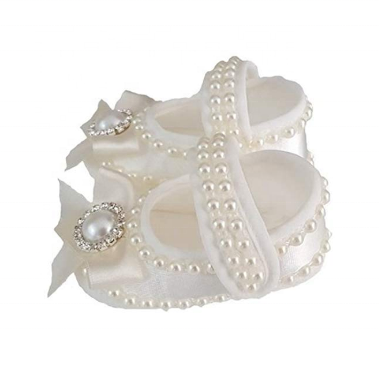 Lilibet Baby PearlGem Christening & Baptism Shoes