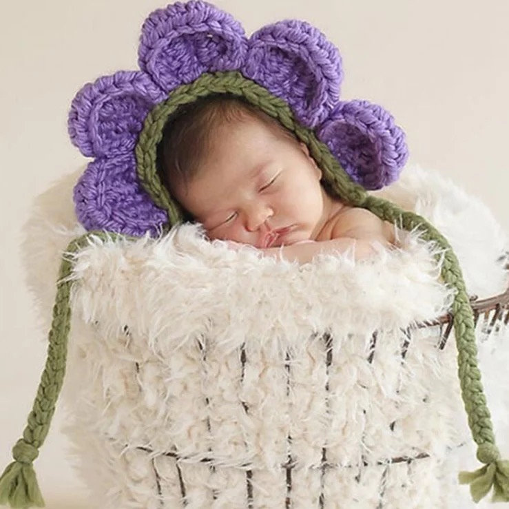 GoldenGirlzHandmade Baby Girl La Dodgers Cap Hat Outfit Hand Knit Knitted Crochet Baby Gift Newborn Infant Photo Photography Prop Baseball Handmade Flower