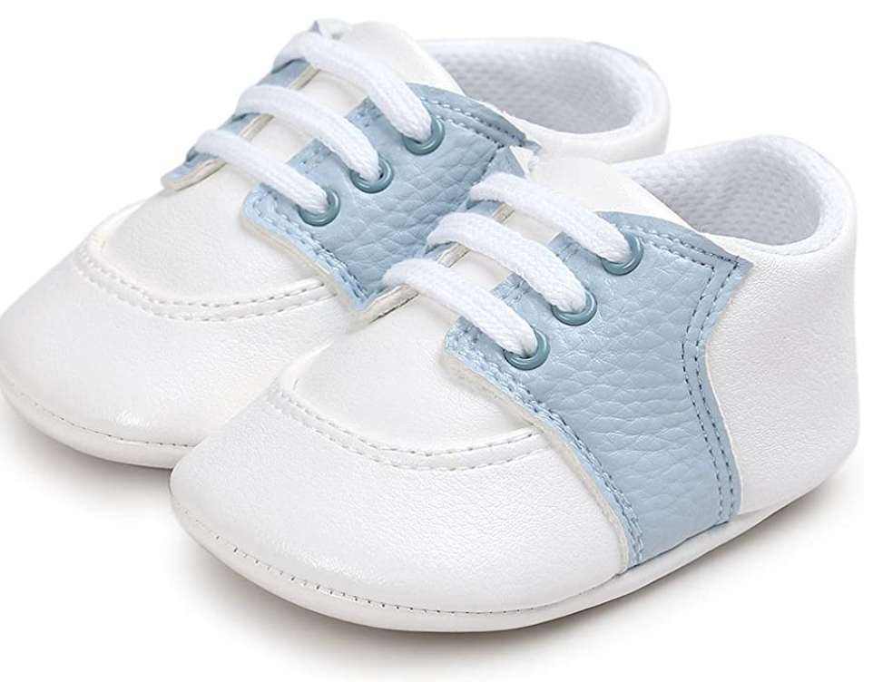 Baby Blue and White Saddle Shoes