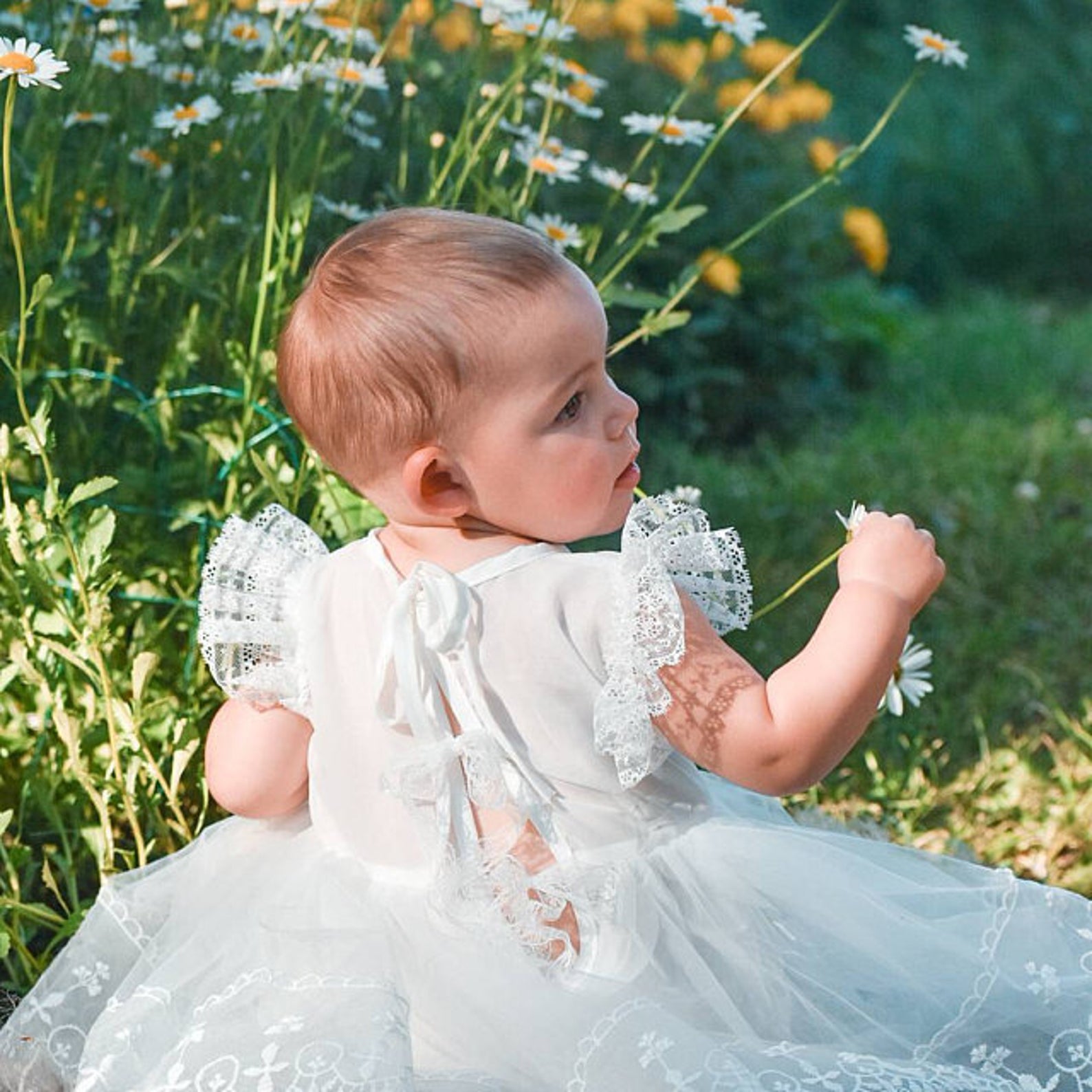 Baby Girl Dress White Baptism Dress Cute Christening Gowns Birthday Tutu  Party Ball Gowns Infant Clothes For 0 2Yrs From 11,47 € | DHgate