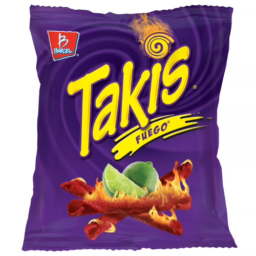Like firewalking with your tongue. Containing an intense flavour combination of hot chili pepper and lime, Fuego rolled tortilla chips are rated “Extreme.”