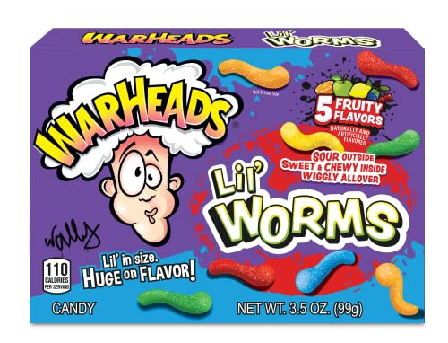 Sour WORMS are sour, chewy, sweet and fruity gummy candies.