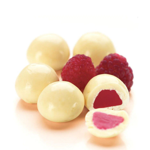 White Choc Coated Raspberries