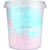 Pink and Blue Fairy Floss in plastic tub