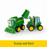 John Deere Farmin Friends 2 Toy Set - Johnny Tractor and Corey Combine 47193A