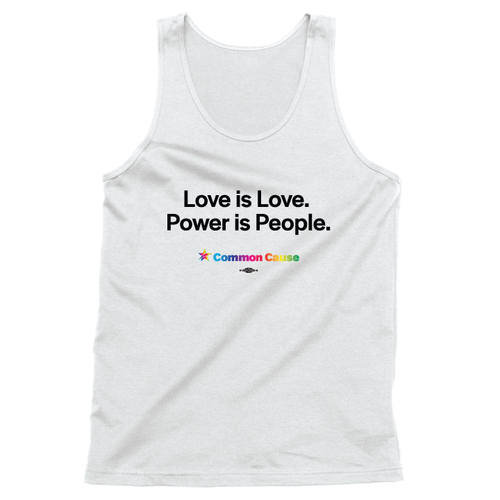 Love Is Love (Unisex White Tank)