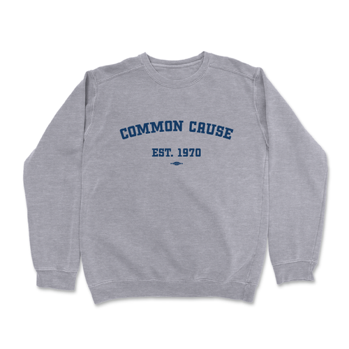 Common Cause Est. 1970 (Dark Ash Crewneck Sweatshirt)