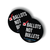 Ballots Not Bullets (3" x 3" Vinyl Sticker -- Pack of Two!)