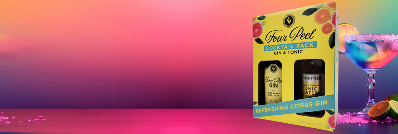 Beverage folding carton packaging with die-cut details by Oliver Inc.