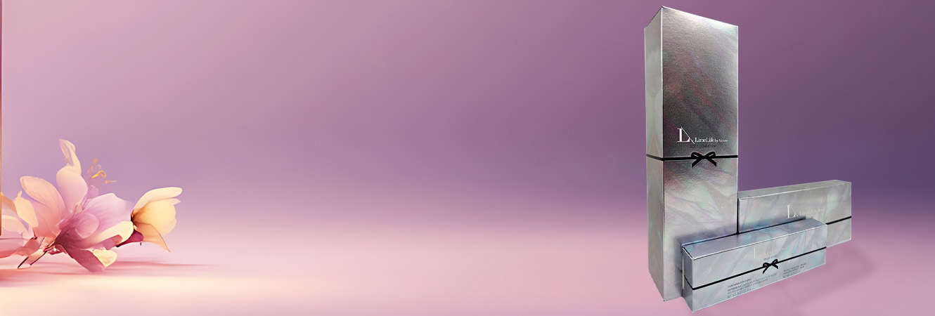 Health and beauty folding carton packaging showcasing foil stamping, embossing, and soft-touch coatings.