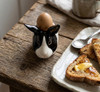 Dutch Rabbit Face Egg Cup Black/White