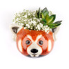 Red Panda Wall Vase Small