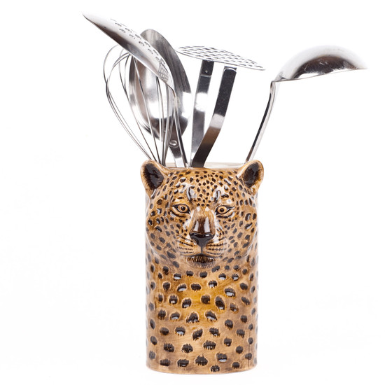 Leopard Utensil Pot