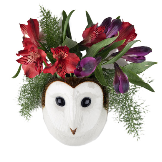 Barn Owl Wall Vase small